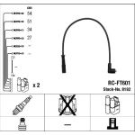RC-FT601 NGK | Zündkabelsatz | FIAT PANDA (169) 1.2 4x4,10.04 | 8192