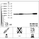 RC-MB1103 NGK | Zündkabelsatz | MERCEDES S-Klasse 02-05 | 7800