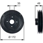 Riemenscheibe | MITSUBISHI L200,Montero,Pajero | TVD1123