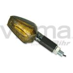 Satz Universal Moto Blinker. Kohlefaser Mit Dunkelampe (2 Stück) | 9395