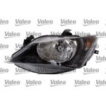 Scheinwerfer L H4 +LWR +MOT SCHWARZ VALEO PQ | SEAT IBIZA V 3,12-12,16 | 44821