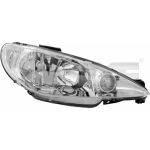 Scheinwerfer L H7/H7 +LWR +MOT | PEUGEOT 206 8,98-1,06 | 4821,506,2