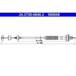 Seilzug, Kupplungsbetigung | 24.3728-0848.2