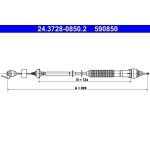 Seilzug, Kupplungsbetigung | 24.3728-0850.2