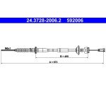 Seilzug, Kupplungsbetigung | 24.3728-2006.2