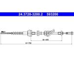 Seilzug, Kupplungsbetigung | 24.3728-3200.2