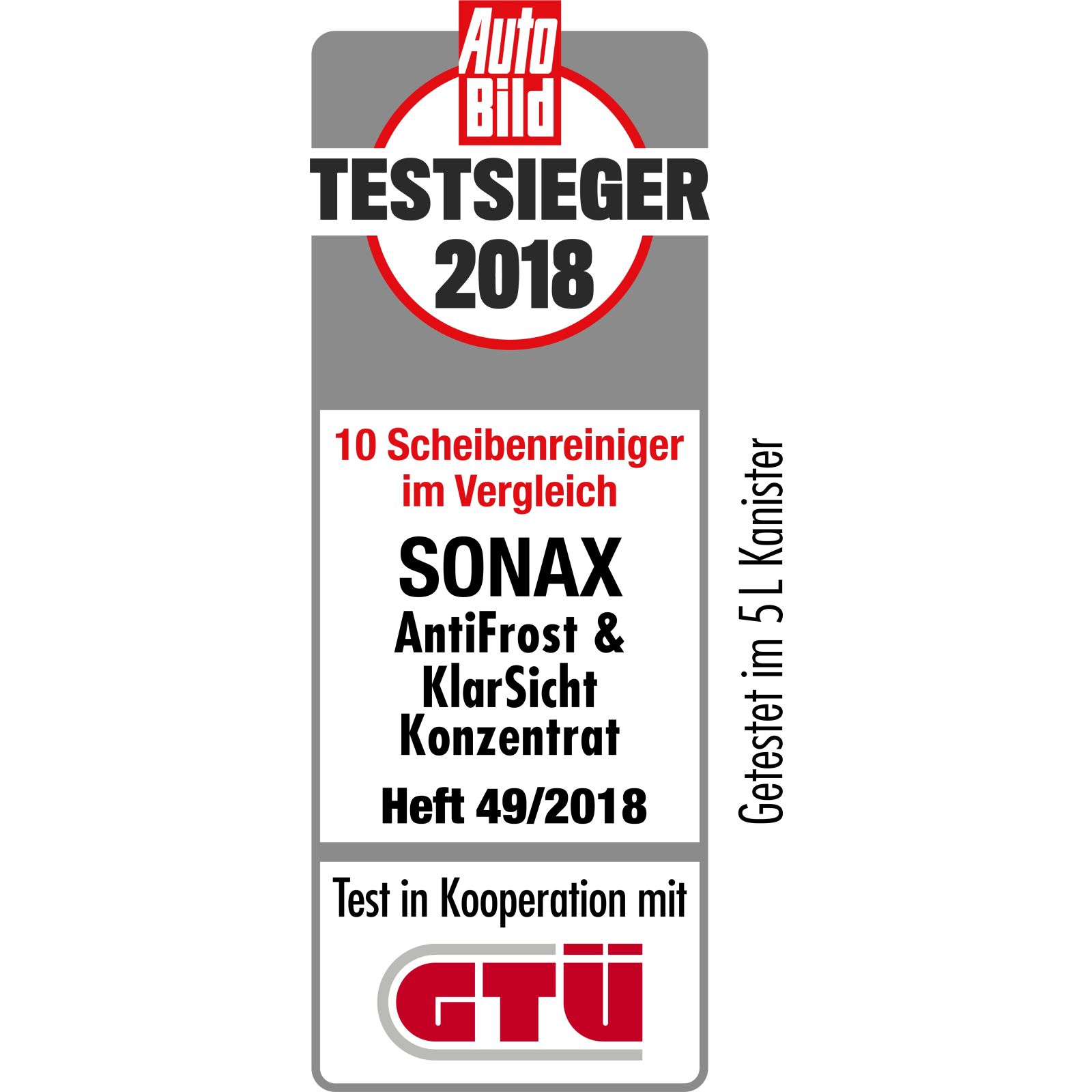SONAX, AntiFrost & KlarSicht Citrusduft Konzentrat 5L