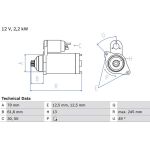 Starter | AUDI,SEAT,SKODA,VW | 0 986 025 110