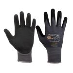 SW-Stahl Nylon Strickhandschuh Nitril | PU Foam, Gr. 10, schwarz | 11532L