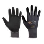 SW-Stahl Nylon Strickhandschuh Nitril | PU Foam, Gr. 9, schwarz | 11531L