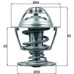 Thermostateinsatz mit Dichtung | CITROEN C5/C6 05 | TX 173 88D