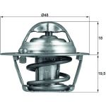 Thermostateinsatz mit Dichtung | FORD FocusII 1.4/1.6i 05 | TX 121 74D