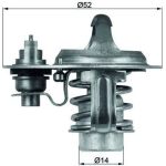 Thermostateinsatz mit Dichtung | MAZDA/KIA 323,Demio,Sportage | TX 76 88D