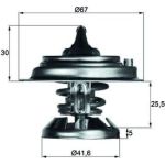 Thermostateinsatz mit Dichtung | MERCEDES W202/124/Vito D | TX 29 85D