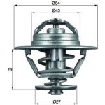 Thermostateinsatz mit Dichtung | PSA Ducato,Jumper2,5/2,8HDI 94 | TX 93 83D