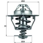 Thermostateinsatz mit Dichtung | TOYOTA 2.4-3.0TD | TX 77 88D