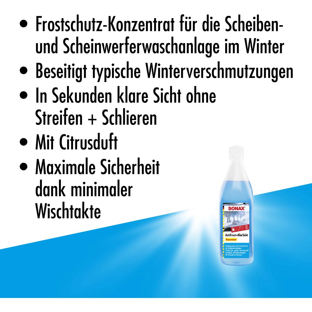 SONAX, Antifrost Konzentrat 250ml, AntiFrost+KlarSicht