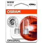 W5W Osram | 12V 5W W2,1X9,5D SB2 | GLASSOCKEL SB2 | 2825-02B