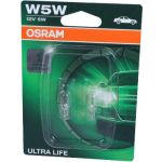 W5W Osram | 12V 5W W2,1X9,5D UL SB2 | GLASSOCKEL Ultra Life SB2 | 2825ULT-02B