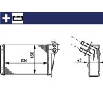 Wärmetauscher, Innenraumheizung | AH 73 000S