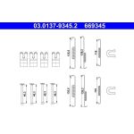 Zubehörsatz, Bremsbacken | 03.0137-9345.2