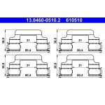 Zusatzsatz, Scheibenbremsbelag | 13.0460-0510.2